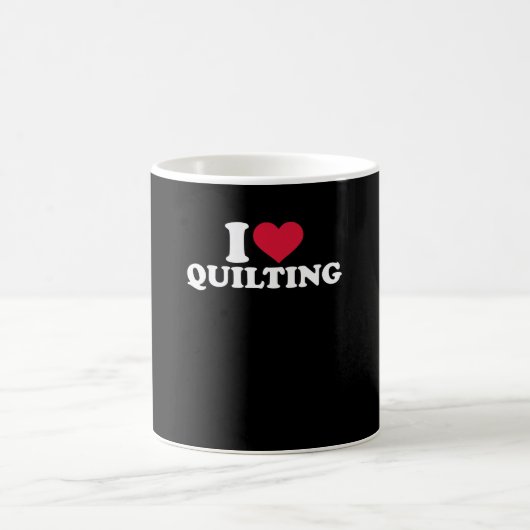 I Liebe Quilting Premium Kaffeetasse (Mittel)