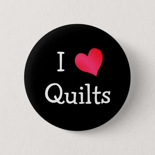 I Liebe Quilts Button (Vorderseite)