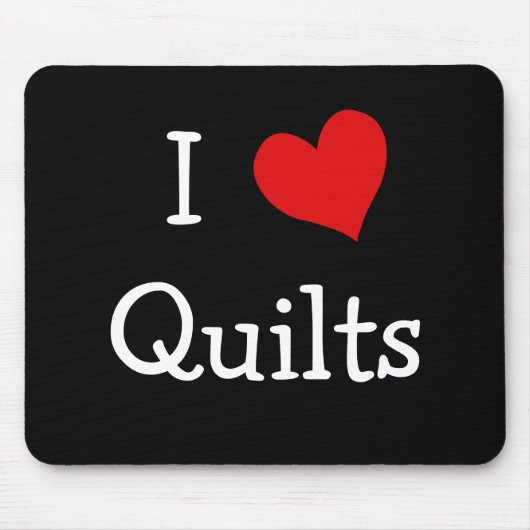 I Liebe Quilts Mousepad (Vorne)