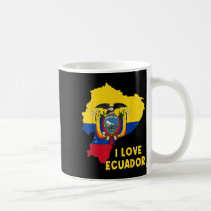 I Liebe Quito Hallo Ecuador Karte Flag Proud Ecuad Kaffeetasse