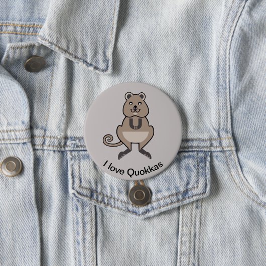I Liebe QUOKKAS - Marsupial - Aussie wild lebende Button (Beispiel)