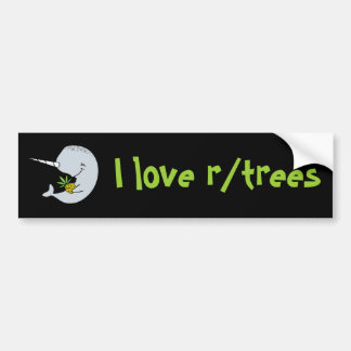 I Liebe r/trees Autoaufkleber