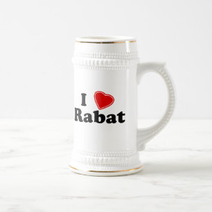 I Liebe Rabat Bierglas