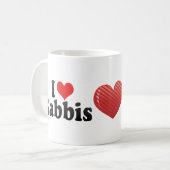 I Liebe-Rabbiner Kaffeetasse (Vorderseite Links)