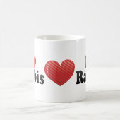 I Liebe-Rabbiner Kaffeetasse (Mittel)