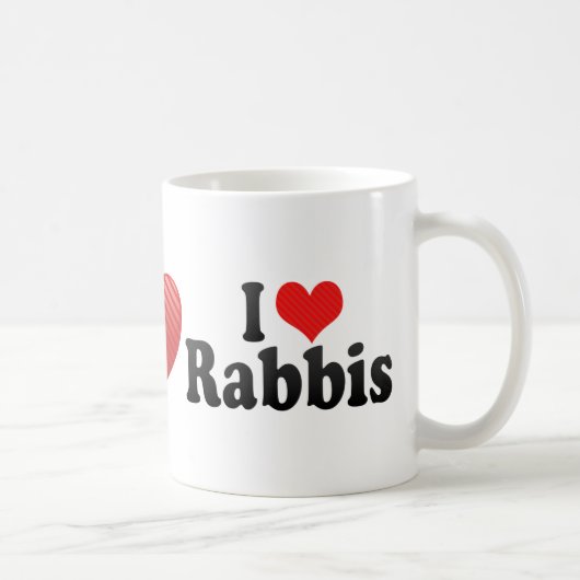 I Liebe-Rabbiner Kaffeetasse (Rechts)