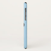 I Liebe Rabbits iPhone X Case (Light Blue) (Hinten/Links)