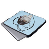 I Liebe Rabbits Laptop Sleeve (Light Blue) (Vorne Knopf)