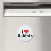 I Liebe Rabbits Magnet (In Situ (Geschirrspüler))
