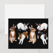 I Liebe Rabbits Postcard Postkarte (Vorne/Hinten)