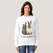 I Liebe Rabbitts Sweatshirt (Vorne ganz)