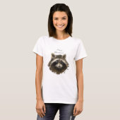 I Liebe Raccoons, Zitat, Süße Tier-Sammlung T-Shirt (Vorne ganz)