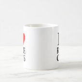 I Liebe Race Cars Kaffeetasse (Mittel)