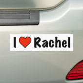 I Liebe Rachel Autoaufkleber (Auf Auto)