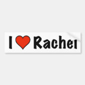 I Liebe Rachel Autoaufkleber (Vorne)