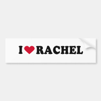 I LIEBE RACHEL AUTOAUFKLEBER