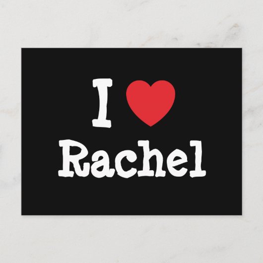 I Liebe Rachel T - Shirt Postkarte (Vorderseite)