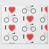 I Liebe-Radfahren Geschenkpapier (Flach)