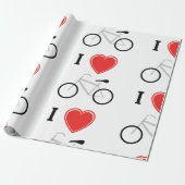 I Liebe-Radfahren Geschenkpapier (Ungerollt)