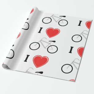 I Liebe-Radfahren Geschenkpapier