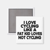 I Liebe Radfahren Magnet (Vorderseite/Rückseite)