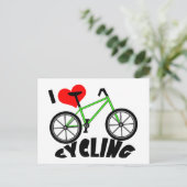 I Liebe Radfahren Postkarte (Stehend Vorderseite)