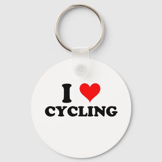 I Liebe Radfahren Schlüsselanhänger (Vorderseite)