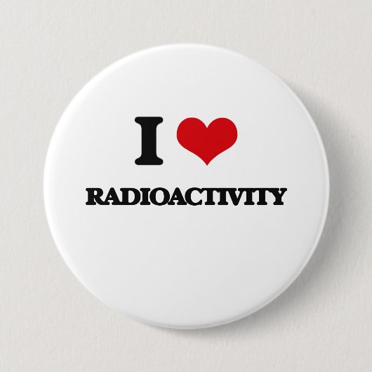 I Liebe-Radioaktivität Button (Vorderseite)