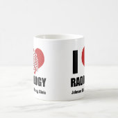 I Liebe Radiologie Coole Klinik für benutzerdefini Kaffeetasse (Mittel)