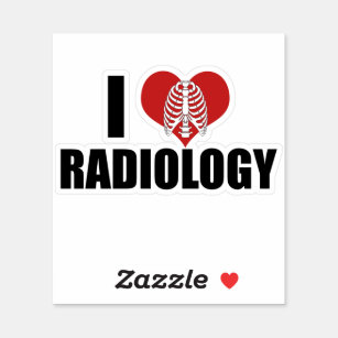 I Liebe Radiologie Cooler Radiologe Aufkleber
