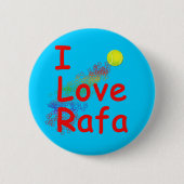 I Liebe Rafa Tennis-Entwurf Button (Vorderseite)