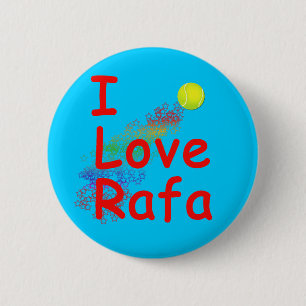 I Liebe Rafa Tennis-Entwurf Button