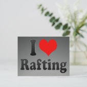I Liebe Rafting Postkarte (Stehend Vorderseite)