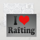 I Liebe Rafting Postkarte (Vorne/Hinten)
