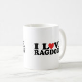 I Liebe Ragdoll Katzen Kaffeetasse (VorderseiteRechts)