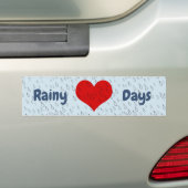 I Liebe Rainy Days Autoaufkleber (Auf Auto)