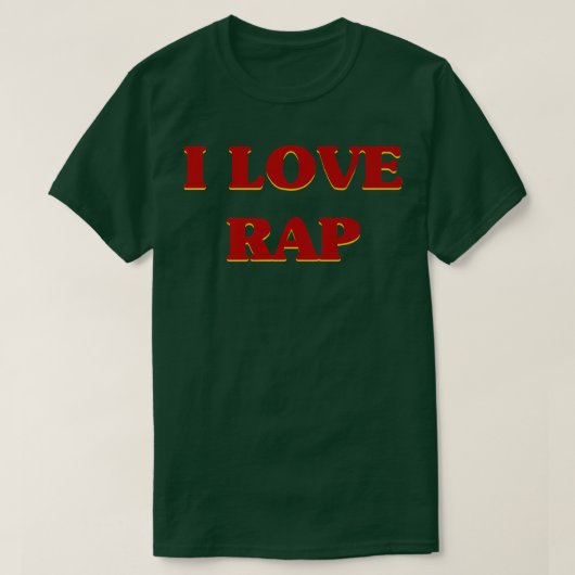 I Liebe Rap Music T-Shirt (Design vorne)