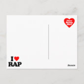 I LIEBE RAP POSTKARTE (Rückseite)