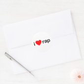 I LIEBE RAP RUNDER AUFKLEBER (Umschlag)