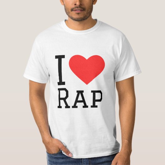 I LIEBE RAP T-Shirt (Vorderseite)