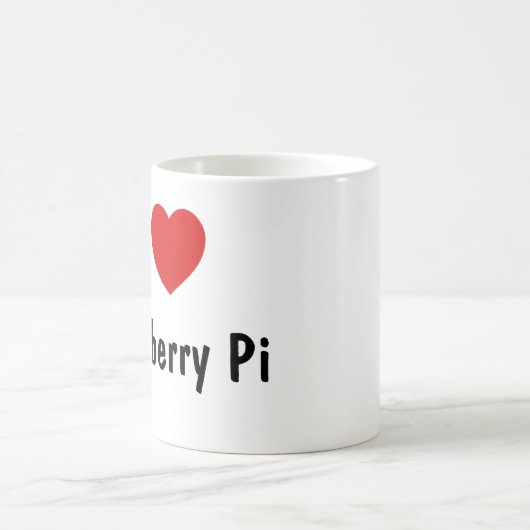 I Liebe Raspberry Pi Kaffeetasse (Mittel)