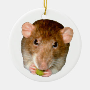 I Liebe Rats Hungry Rat Ornament