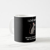 I Liebe Rats Maus Mäuse Rodent Kaffeetasse (Vorderseite Links)