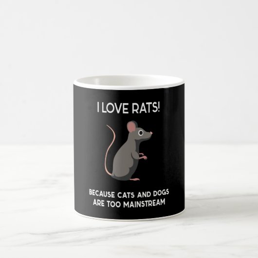 I Liebe Rats Maus Mäuse Rodent Kaffeetasse (Mittel)