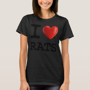 I Liebe RATS Tierherz T-Shirt