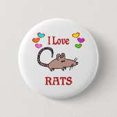 I Liebe-Ratten Button (Vorderseite)