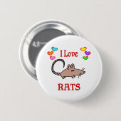 I Liebe-Ratten Button (Vorne & Hinten)