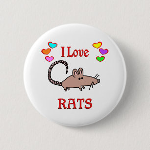 I Liebe-Ratten Button