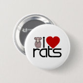 I Liebe-Ratten Button (Vorne & Hinten)