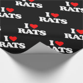 I LIEBE-RATTEN GESCHENKPAPIER (Ecke)
